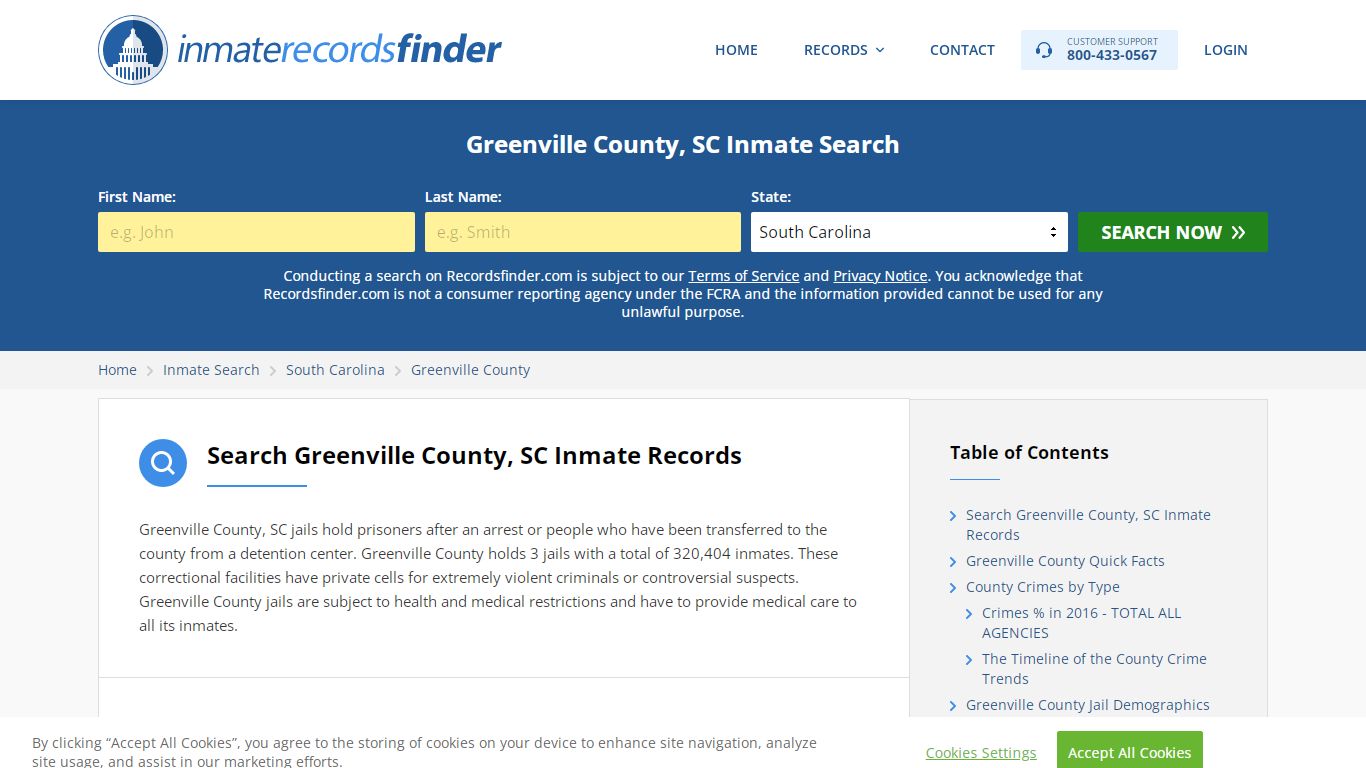 Greenville County, SC Inmate Lookup & Jail Records Online